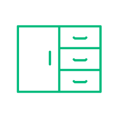 Muebles y Puertas<br>
de melamina.